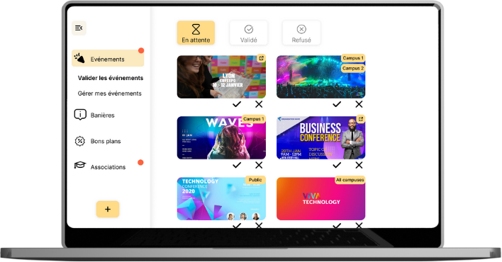 Interface d'administration Genpulse